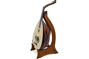 Oudandmore Handmade Turkish Oud Instrument with Internal Pickup for Amplification – Premium Wood, 11 String Lute Instrument f