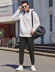 COOFANDY Mens Cotton Drawstring Cargo Pants