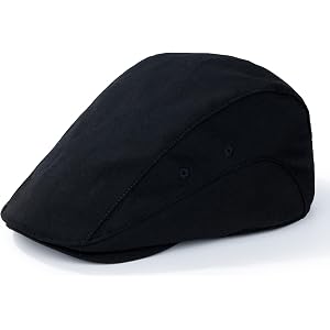 Newsboy Cap for Men Adjustable Flat Ivy Cabbie Gatsby Cap Driving Hunting Hat