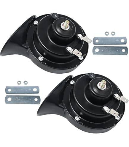 12V 300DB Super Loud Train Horn Kit – Waterproof – 2 Horns – Red & Black – Universal Fit For Car, Truck, Motorcycle, Boat, SUV - View #2