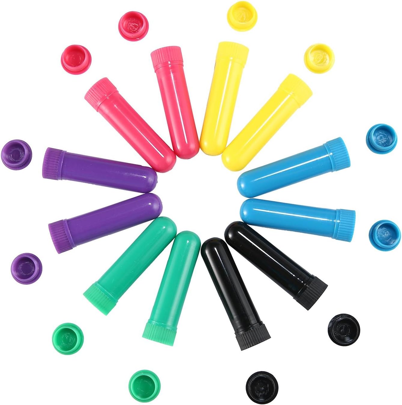 AKORD 12PCS Essential Oil Inhaler Tubes, Refillable Nasal Inhaler Tubes for Essential Oils - Image 3