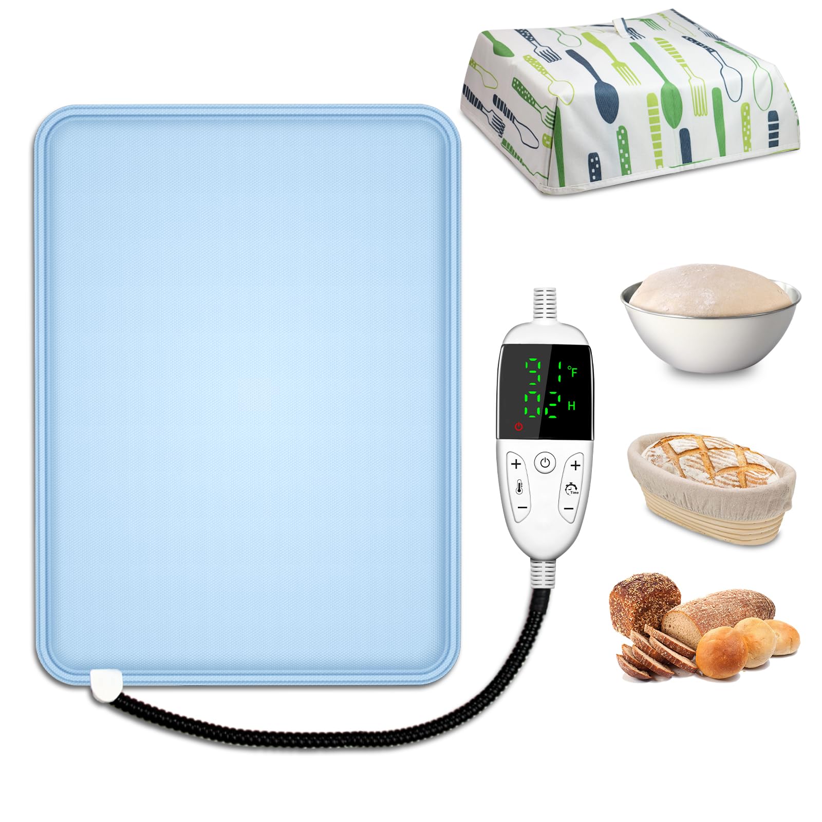 Photo 1 of NEAMVCT Bread Proofer Warming Mat with Heat Shield, Sourdough Dough Proofer for Fermenting - for Making Bread, Baked, Warm