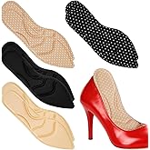 4 Pairs High Heel Insoles, Women Breathable Shoe Inserts, 10 Inch Boot Inserts Foot Cushion, Comfort Sponge Shoe Pads Insert for Women Foot Pain, Arch Pain, Heel Sore, Loose Shoes (Classic 4 Colors)