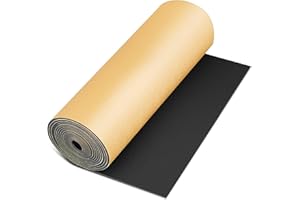 Pangda 1 Piece 78 x 24 x 1/2 Inch Extra Large Marine Foam Roll Closed Cell Rubber with Adhesive Insulation Sheets Lightweight Single Sided Tape Water Weather Resistant for Craft