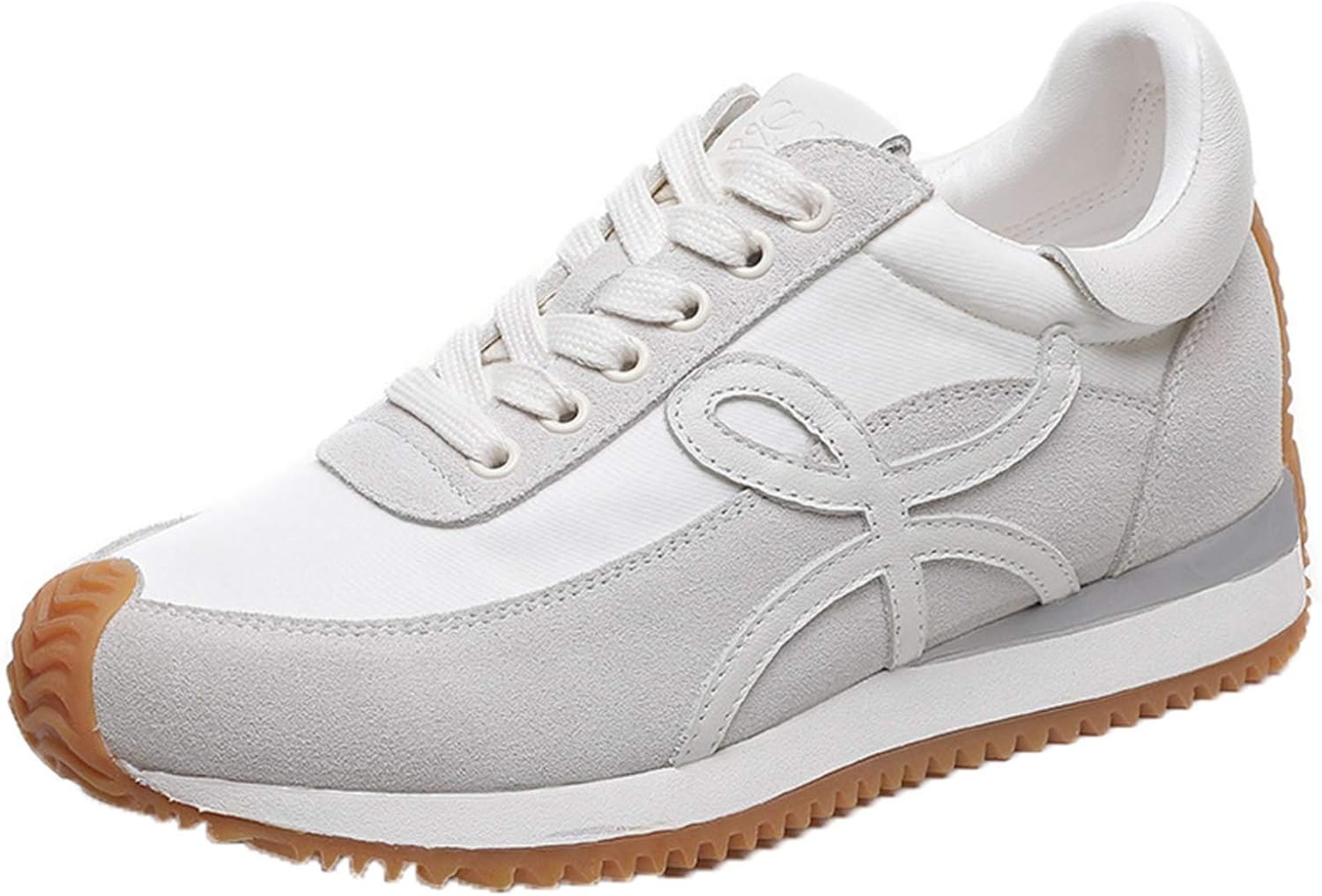 Forrest Gump Shoes for Women Decorative Pattern Round Toe