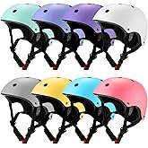 Kingdder 8 Pcs Kids Bike Helmets Bulk CPSC Certified Toddler Skateboard Adjustable Kids Bike Helmet Ages 5-8 Years Old Boys Girls for Skateboard Bicycle Scooter Cycling Preschool