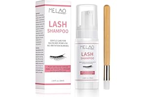 Eyelash Extension Cleanser Eyelid Foaming Cleanser Lash Foam Shampoo for Extensions, Paraben & Sulfate Free,100% Safe for Nat