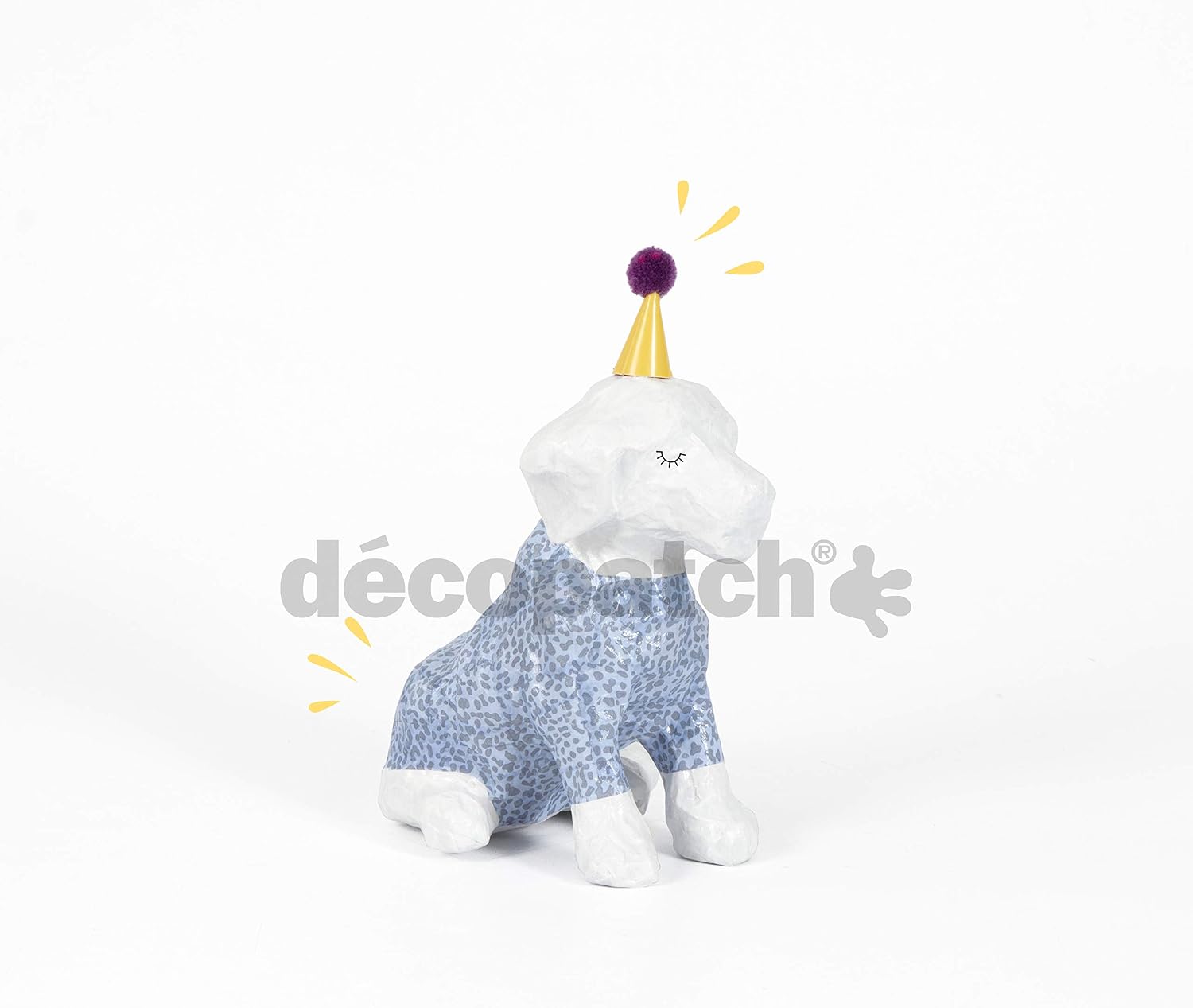Décopatch Dog Mache, Sitting Dog, 18cm Tall - Image 3