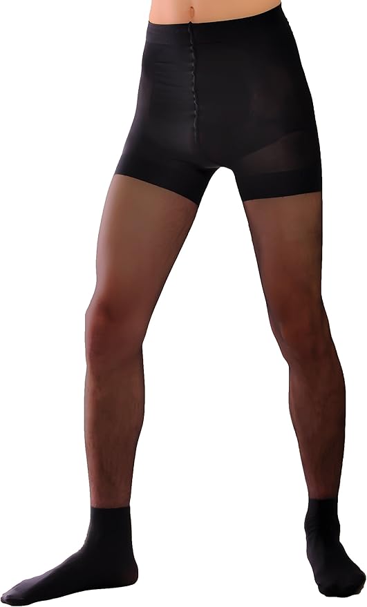 Herren Strumpfhose Mit Bulge Pouch - Bequeme Nylon-Strumpfhosen Für Männer