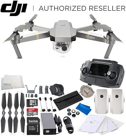 dji mavic pro collapsible quadcopter drone essentials bundle
