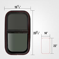 Vertical RV Window Compatible with Teardrop
