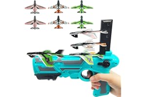 Airplane Toy for Kids Boys 4 5 6 7 8 9 10, Bubble Catapult Plane Toy Airplane, One-Click Ejection Model Foam Airplane Shootin