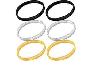 Larrel 6PCS Sleeve Garters for Women and Men, Anti-Slip Sleeve Holders, Metal Armbands, Elastic Shirt Sleeves Holders for Hold Up Sleeves and Band Stretch Garters (Gold, Silver, Black)