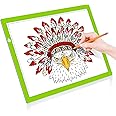 LitEnergy A3 LED Copy Board Light Tracing Box, Ultra-Thin Adjustable USB Power Artcraft LED Trace Light Pad for Tattoo Drawing, Streaming, Sketching, Animation, Stenciling (Green)