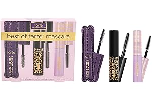 tarte best of tarte mascara trio set – Black Travel Size Mascaras Featuring Tartelette Tubing for Volume & Length, Smudge-Proof Longwear, Flake-Free, Easy to Remove, Cruelty Free