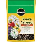 Miracle-Gro Shake 'N Feed All Purpose Plant Food, 8 lb. | Outdoor and Indoor Plant Food for In-Ground and Containers, Feeds for up to 3 Months