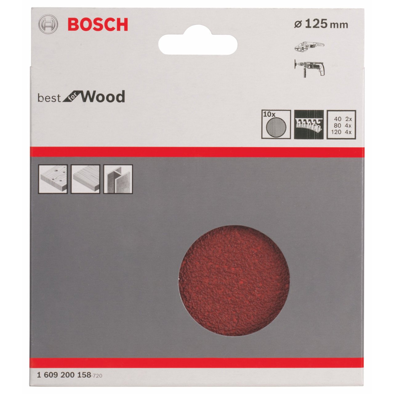 Bosch Haft-Schleifscheiben 10 Stck.