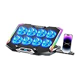 ICE COOREL Gaming Laptop Cooling Pad with 8 Cooling