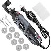 DIDUEMEN 12-Guides 4 Angles Tungsten Grinder -Tungsten Sharpener for TIG Welding with Flat Grinding Block, Cut-Off Slot, Multi-Angle &amp; Offsets