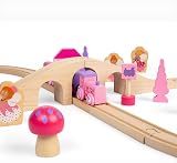Bigjigs Toys Fairy Figure of 8 Train Set 35 Pieces Wood Railway Gift 3+ view 6