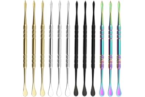 NFRBTD 12 Pieces Wax Carving Tools Set Stainless Steel Wax Tool, Sculpting Tools Wax Spoons Modeling Carving Tools Kit for Wax