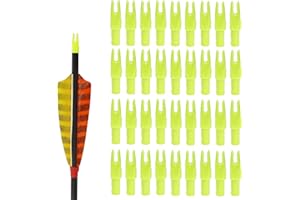 Hosolee 36 Pack Arrow Nocks ID 6.20mm/.244inch Insert Tails for Archery Hunting Target Shooting