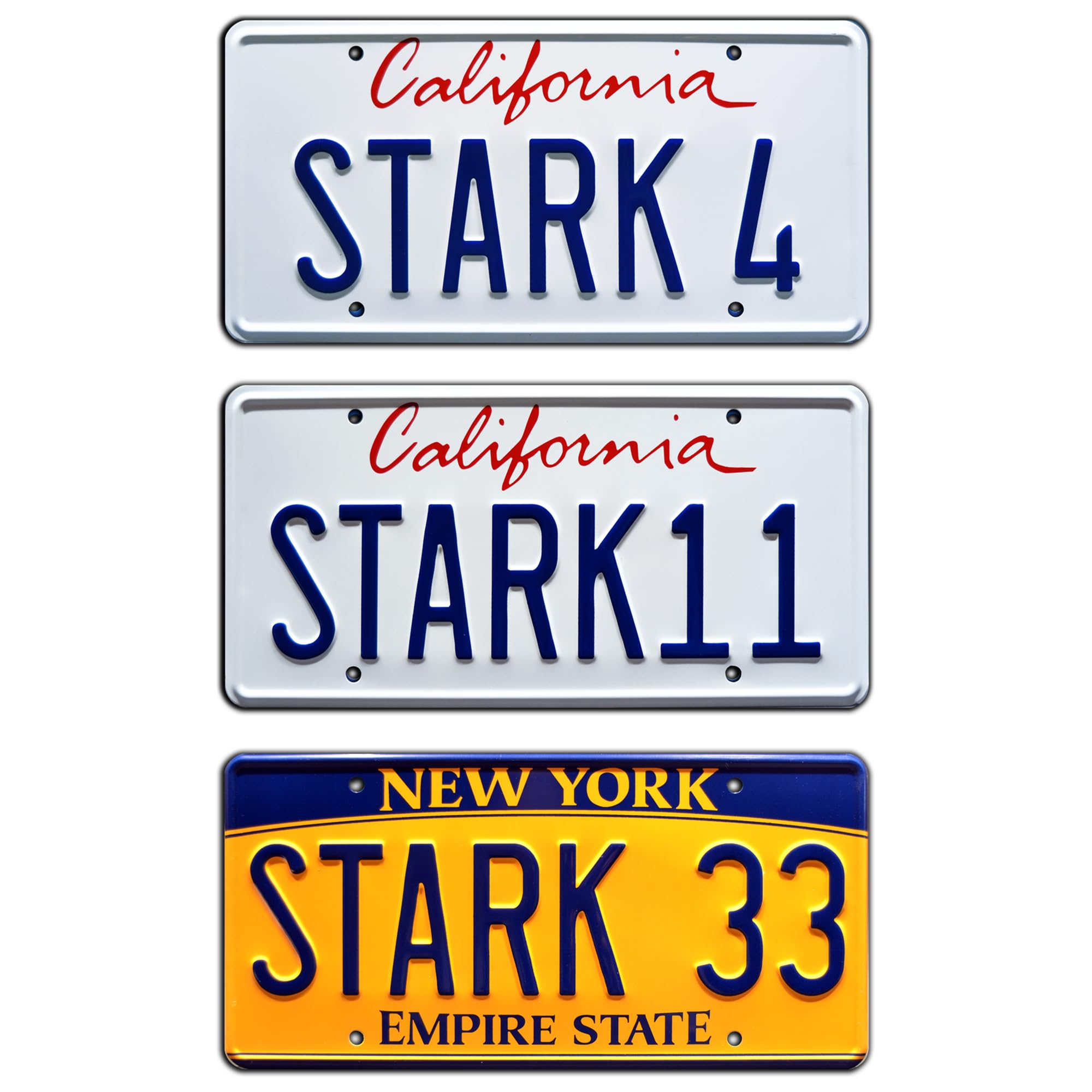 Celebrity Machines Iron Man + Avengers | Stark | Metal Stamped License Plates