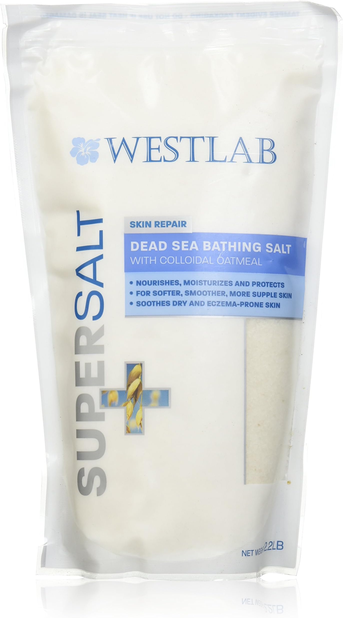 Dead Sea Salt SuperSalt (5 Pack) with Colloidal Oatmeal, Lavender and Chamomile