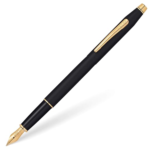 Cross Classic Century Classic Black Fountain Pen with GoldPlated