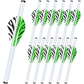 LEANPRO 12-Pack Shrink Fletch with 2 Inch Vanes, Stretch Arrow Wraps Universal Fit for Arrows and Bolts, DIY Archery Fletching Tool