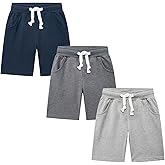 HZXVic Toddler Baby Boys Shorts, Summer Cotton Shorts for Kids Girls, 3 Pack Childrens Jogger Pants