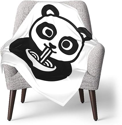 Amazon ベビー毛布 ブランケット ボウルから麺を食べるかわいい漫画のパンダのキャラクター 赤ちゃん 暖かい おしゃれ かわいい 通気 スリーパー 秋 冬 着る毛布 76cmx100cm 毛布 ブランケット ベビー マタニティ 通販