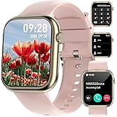 GADIXY Smart Watches for Women Answer/Make Calls, 1.83" HD,7 Day+ Battery Fitness Watch with Heart Rate/Sleep Monitor, 110 Sports Activity Trackers, IP68 Women Smartwatch for Android/iOS,Pink