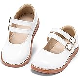 Kolan Todder Little Girls Oxford Shoes Mary Jane T-Strap School Uniform Party Dress Flat Shoes