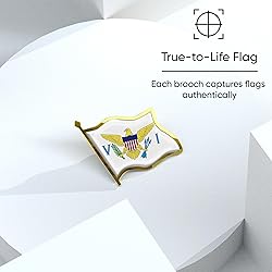 U.S. Virgin Islands Flag Lapel Pin - Enamel Metal