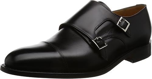Amazon バーカー ダブルモンク 3860 Tunstall メンズ Black 27 5 Cm Barker バーカー ビジネスシューズ