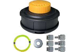 SIMUSI Easy Load & Auto Feed Trimmer Head, Universal Weed Eater Head Replacement for Echo, Ego, Dewalt, Stihl, Husqvarna Weed Eater, Speed Feed String Trimmer Head with 12FT/0.095 Trimmer Line