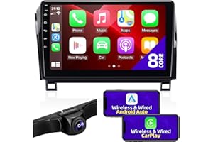CGOGC Android Car Radio upgrade Compatible with Wireless Carplay Android Auto for Toyota Tundra 2007-2013 Sequoia 2008-2018 8core Touch Screen FMAM Stereo Bluetooth GPS WIFI Navigation camera HeadUnit