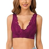Front Closure Lace Bras for Women Posture Smooth Back Wirefree Bra Seamless Brassiere