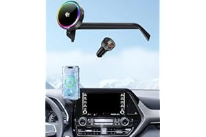MioBanbo Qi2.2 25W Magnetic Car Mount Charger for 2020-2026 Toyota Highlander Accessories, for Fast Charging Cell Phone Holde