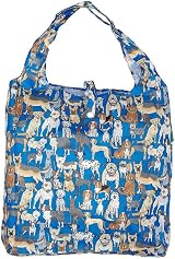 ECO CHIC Eco Chic Lightweight Foldable Reusable Bag Dogs Blue 12L 15kg