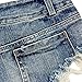 Allonly Women's Sexy Cut Off Destroyed Ripped Micro Stretch Low Rise Mini Denim Shorts Cheeky Jean Short Hot Pants As Picture US 4 Tag M 