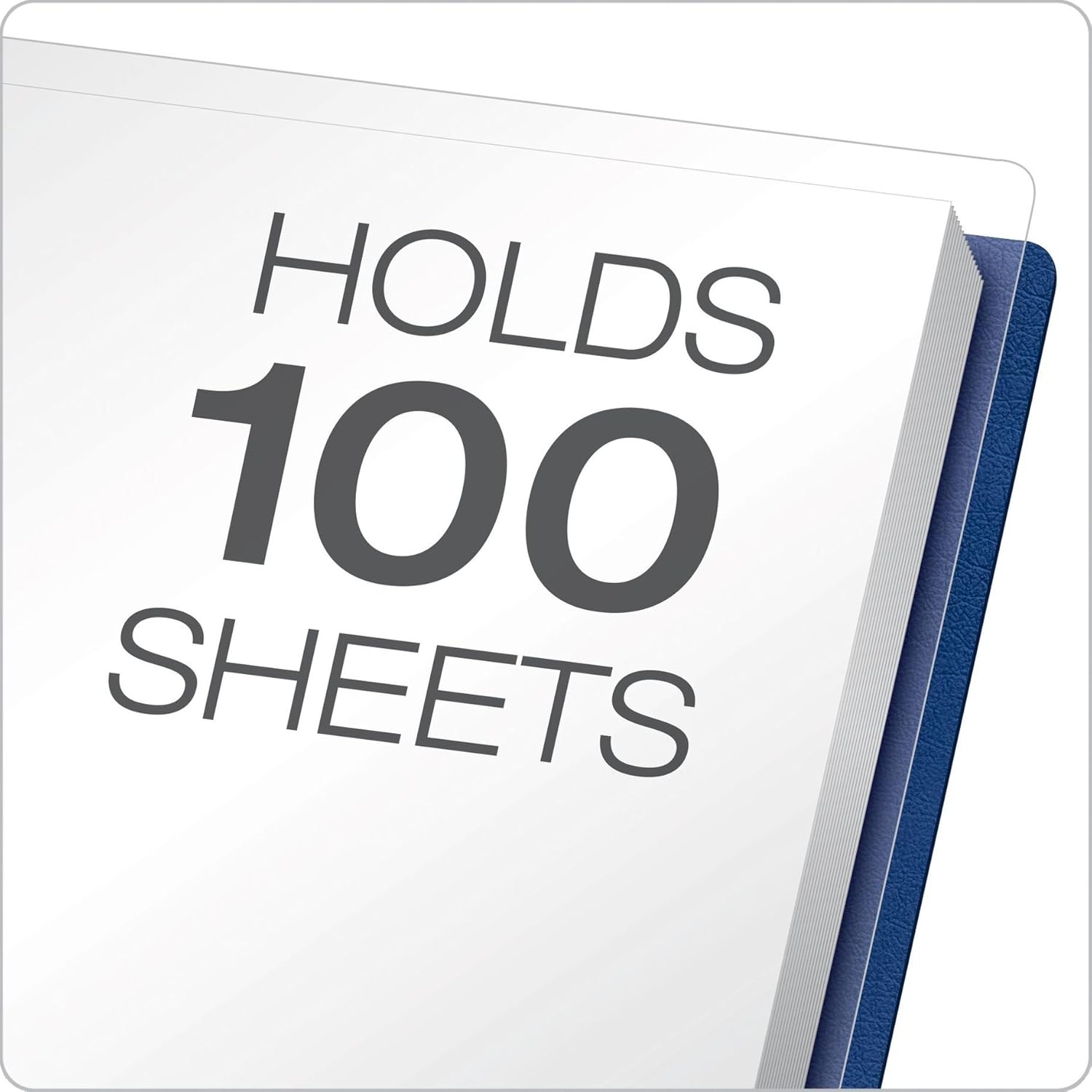 Oxford 58801EE Premium Clear Front Report Covers, Letter Size, Blue, 25 per Pack (58801), 9 7/8" x 2 3/8" x 12" : Business Report Covers : Office Products