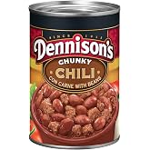 Dennison's Chunky Chili Con Carne with Beans, Canned Chili, 15 oz | High protein, 26g per can; 16g fiber per serving; 0g Added Sugar; slow-cooking chili; easy for weeknight dinners &amp; recipes