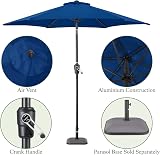 CHRISTOW Tilting Garden Parasol Umbrella UV Protective Polyester Canopy With view 6