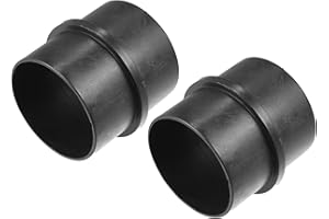 A ABSOPRO Car Air Ducting Connector Straight Air Heater Duct Joiner Connector Pipe 2.95'' 75mm OD Black (Set of 2)