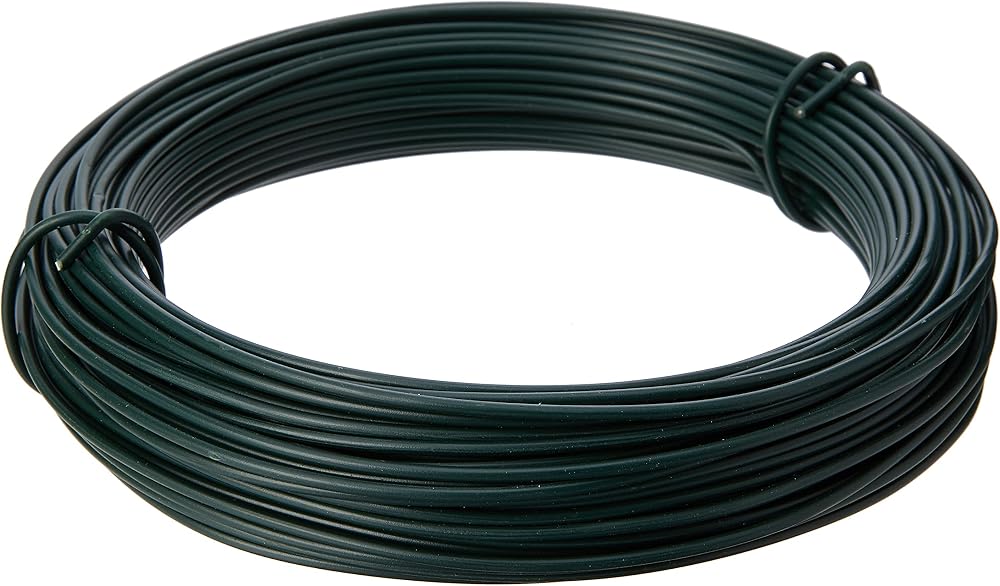 Bosmere Tildenet 3070490 30m 2mm Plastic Coated Garden Wire Green
