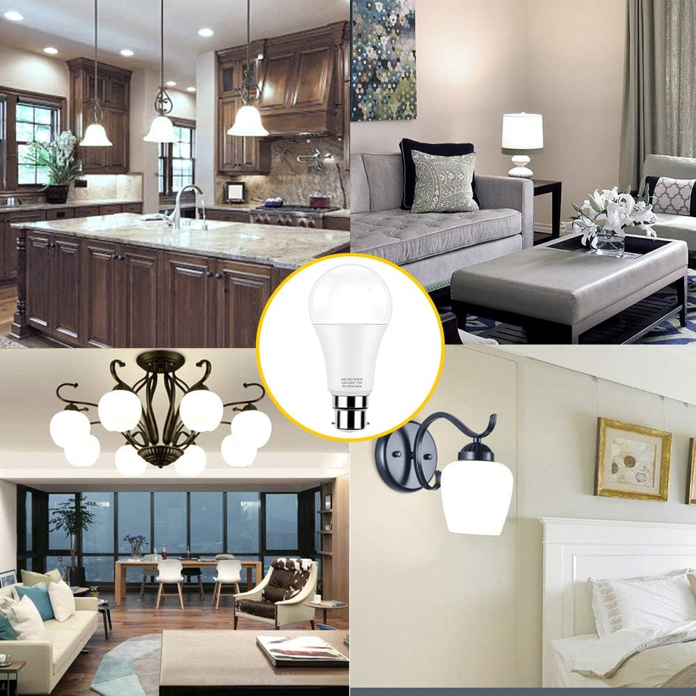 PURSNIC B22 LED Bulbs, 15W B22 Bayonet Light Bulbs Equivalent to 150W Incandescent Bulb - Image 5