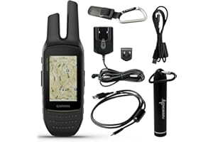 Wearable4U - Garmin Rino 750t Two-Way Radio Navigator with Topo Mapping with E-Bank Bundle