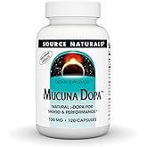 Source Naturals Mucuna Dopa, for Mood & Performance*, 100 mg - 120 Vegetarian Capsules